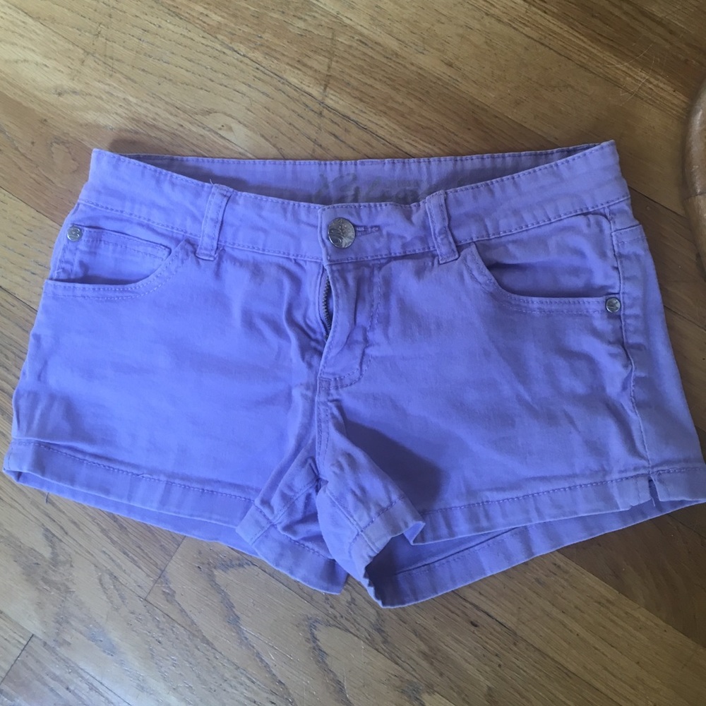 Light Purple Stretch Denim Short